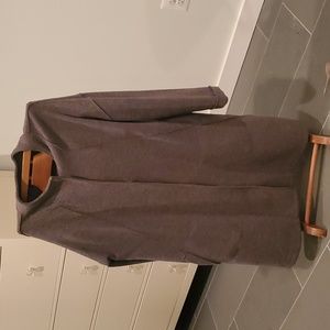 Huge Sale! Elegant warm Eileen Fisher boiled wool gray light coat. US size XL